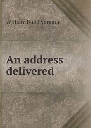 An address delivered