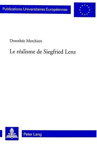 Cover image for Le Realisme de Siegfried Lenz