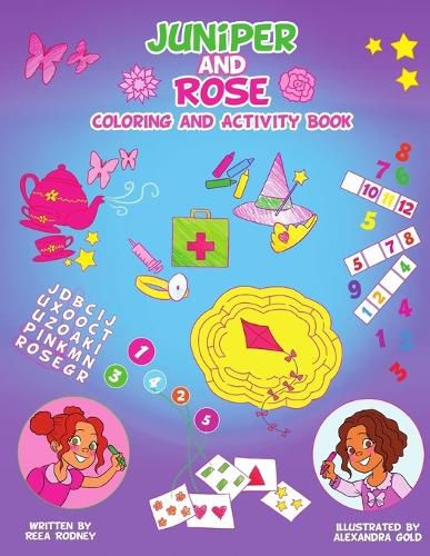 Cover image for Juniper and Rose Coloring and Activity Book