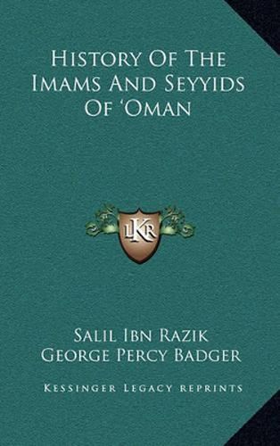 History of the Imams and Seyyids of 'Oman