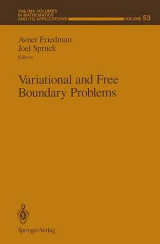 Cover image for Variational and Free Boundary Problems