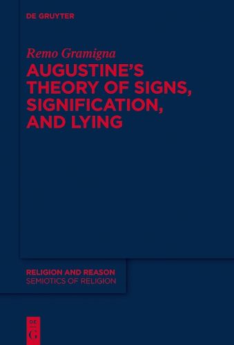 Cover image for Augustine's Theory of Signs, Signification, and Lying