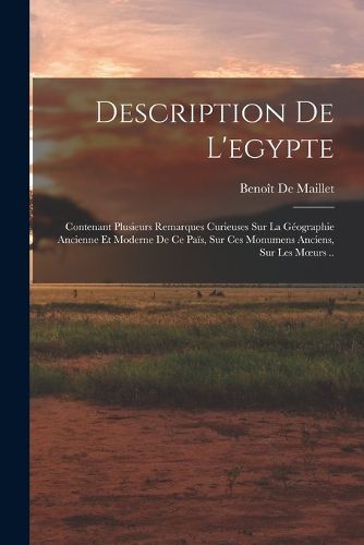 Cover image for Description De L'egypte