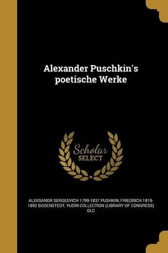 Cover image for Alexander Puschkin's Poetische Werke
