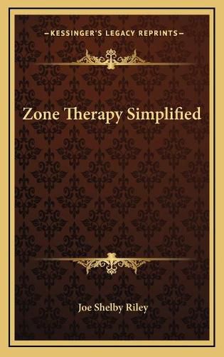 Cover image for Zone Therapy Simplified