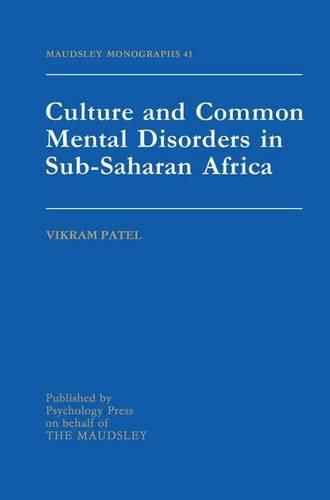 Cover image for Culture And Common Mental Disorders In Sub-Saharan Africa