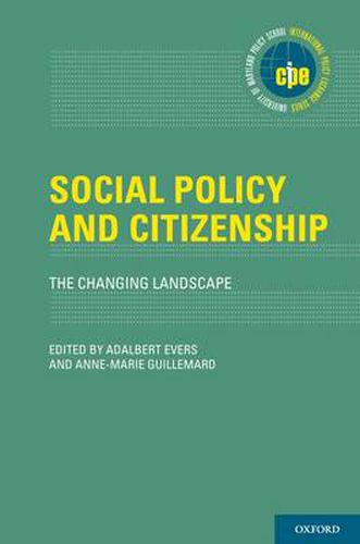 Cover image for Social Policy and Citizenship: The Changing Landscape