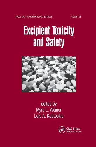 Cover image for Excipient Toxicity and Safety