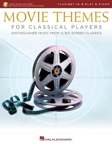 Cover image for Movie Themes for Classical Players - Clarinet: Distinguished Music from 13 Big Screen Classics