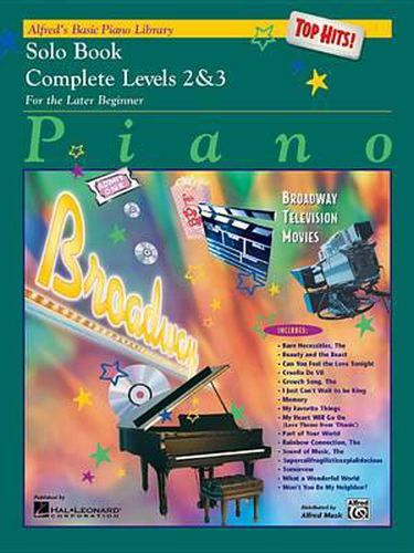 Cover image for Alfred's Basic Piano Library Top Hits Solo 2-3: Complete 2-3