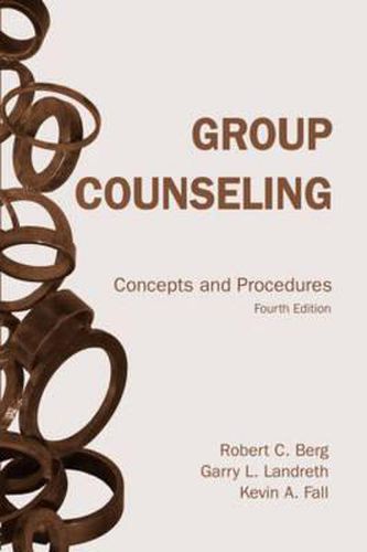 Cover image for Group Counseling, fourth edition: Concepts and Procedures