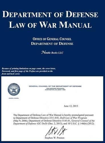 Cover image for Department of Defense Law of War Manual