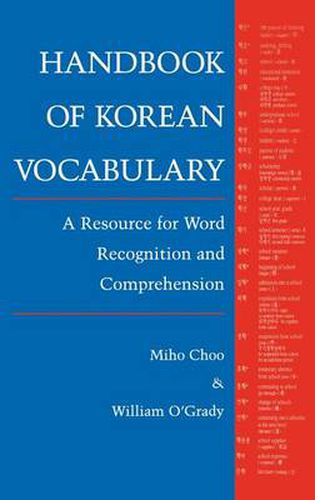 Cover image for Handbook of Korean Vocabulary: A Resource for Word Recognition and Comprehension