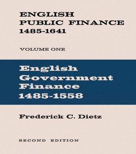 Cover image for English Public Finance: English Government Finance