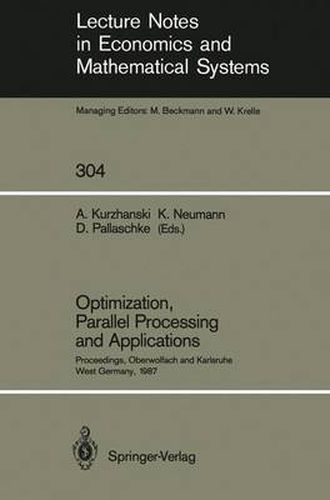 Cover image for Optimization, Parallel Processing and Applications