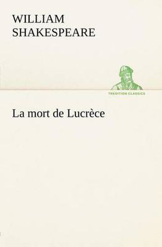 Cover image for La mort de Lucrece