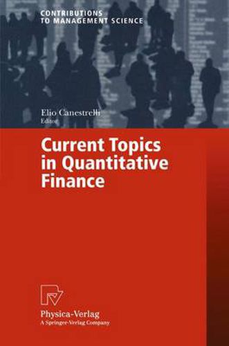 Cover image for Current Topics in Quantitative Finance