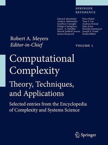 Cover image for Computational Complexity: Theory, Techniques, and Applications