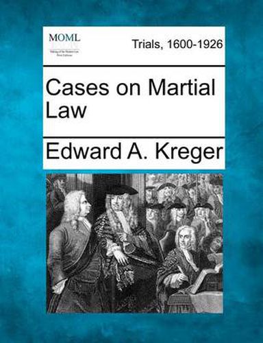 Cover image for Cases on Martial Law