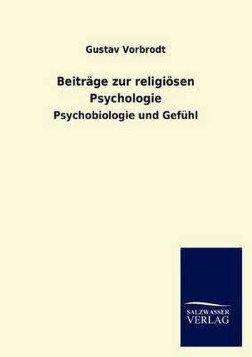 Cover image for Beitrage zur religioesen Psychologie