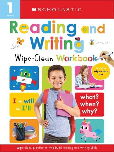 Cover image for First Grade Reading/Writing Wipe Clean Workbook: Scholastic Early Learners (Wipe Clean)