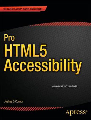 Cover image for Pro HTML5 Accessibility