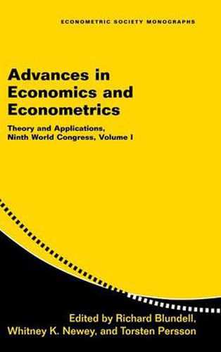 Advances in Economics and Econometrics: Volume 1: Theory and Applications, Ninth World Congress