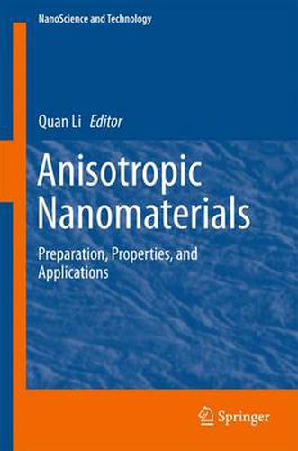 Cover image for Anisotropic Nanomaterials: Preparation, Properties, and Applications