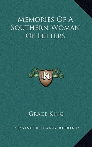 Cover image for Memories of a Southern Woman of Letters