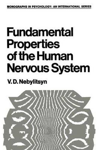 Cover image for Fundamental Properties of the Human Nervous System