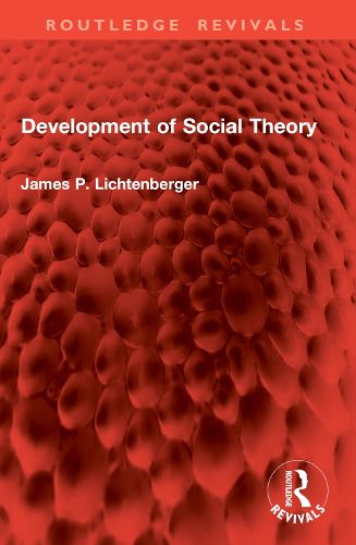 Cover image for Development of Social Theory