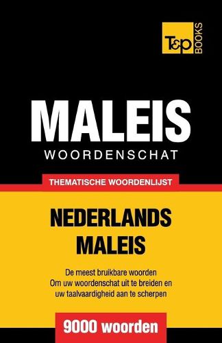 Cover image for Thematische woordenschat Nederlands-Maleis - 9000 woorden