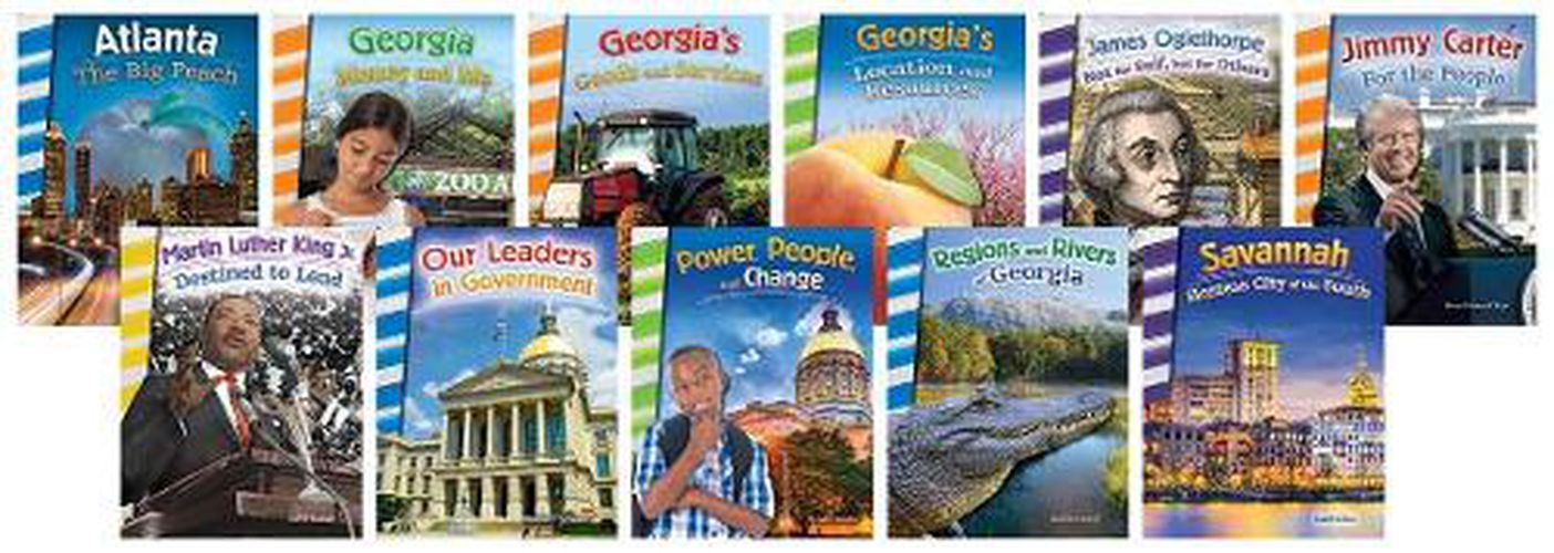 Cover image for All About Georgia: Voting, Elections, Leaders, and Locations 11-Book Reader Set for Grades 2-4