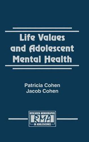 Cover image for Life Values and Adolescent Mental Health