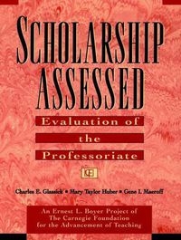 Cover image for Scholarship Assessed: Evaluation of the Professori Professoriate (Paper Only): Evaluation of the Professoriate