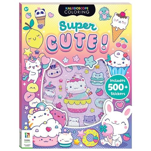 Cover image for Kaleidoscope Super Cute Sticker Coloring Book