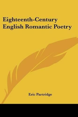 Cover image for Eighteenth-Century English Romantic Poetry