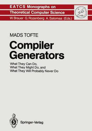 Cover image for Compiler Generators: What They Can Do, What They Might Do, and What They Will Probably Never Do