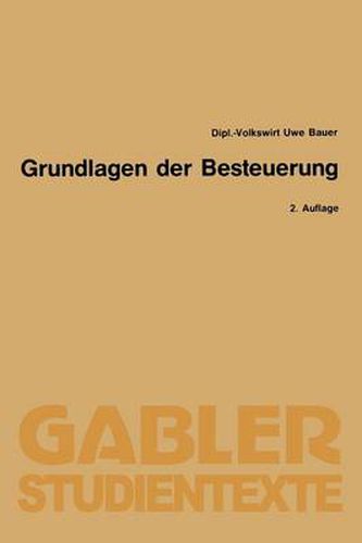 Cover image for Grundlagen Der Besteuerung