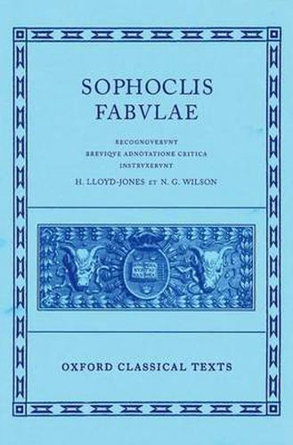 Cover image for Sophocles Fabulae