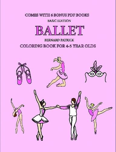 Cover image for Coloring Book for 4-5 Year Olds (Ballet)