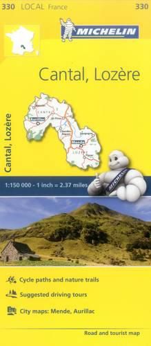 Cover image for Cantal, Lozire - Michelin Local Map 330: Map