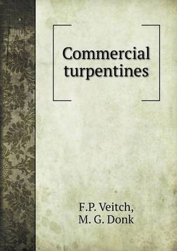 Cover image for Commercial turpentines