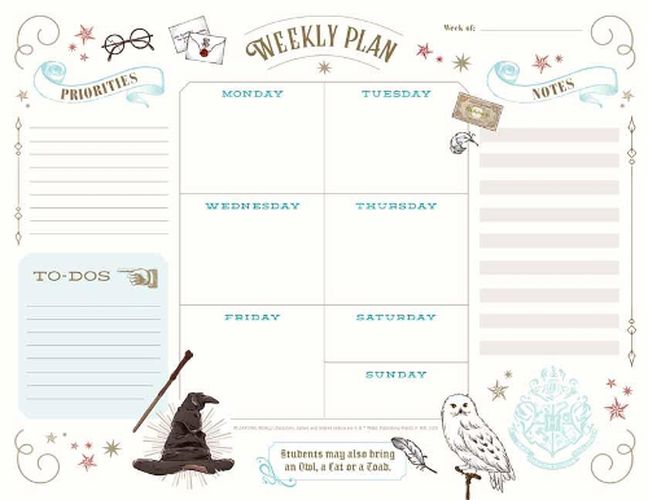 Cover image for Harry Potter: Weekly Planner Notepad