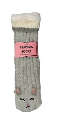 Cover image for Reading Socks – Grey Cat Women