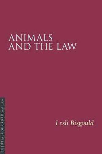 Cover image for Animals and the Law