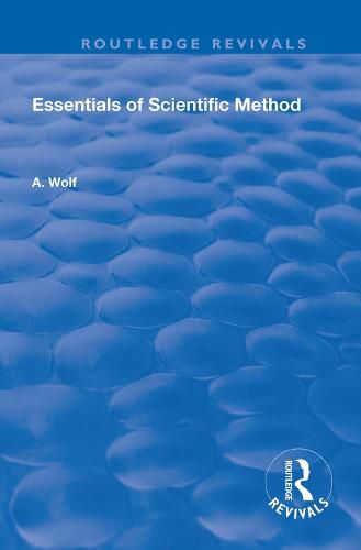 Cover image for Essentials of Scientific Method