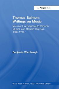 Cover image for Thomas Salmon: Writings on Music