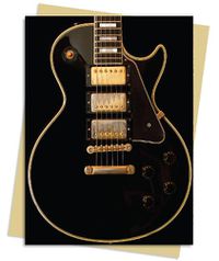 Cover image for Gibson Les Paul Black Guitar Greeting Card Pack