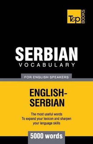 Cover image for Serbian vocabulary for English speakers - 5000 words